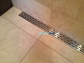 Interior Blue All Stainless Steel Linear Drain Brudi